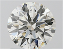 Natural Diamond 1.02 Carats, Round with Excellent Cut, F Color, SI1 Clarity and Certified by IGI