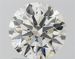 Picture of Natural Diamond 1.02 Carats, Round with Excellent Cut, F Color, SI1 Clarity and Certified by IGI