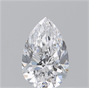 Natural Diamond 0.71 Carats, Pear with  Cut, D Color, VVS2 Clarity and Certified by GIA