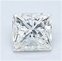 Diamante Natural 1.72 quilates, Princesa , Color I, claridad SI1 y certificado GIA