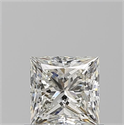 Natural Diamond 0.81 Carats, Princess with  Cut, I Color, VVS2 Clarity and Certified by GIA