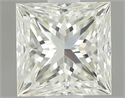 Natural Diamond 0.56 Carats, Princess with  Cut, K Color, IF Clarity and Certified by IGI