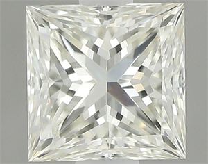 Picture of Natural Diamond 0.56 Carats, Princess with  Cut, K Color, IF Clarity and Certified by IGI