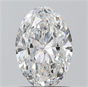 Natural Diamond 1.01 Carats, Oval with  Cut, E Color, SI2 Clarity and Certified by GIA