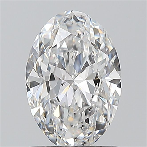 Picture of Natural Diamond 1.01 Carats, Oval with  Cut, E Color, SI2 Clarity and Certified by GIA