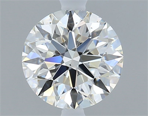 Picture of Natural Diamond 0.60 Carats, Round with Excellent Cut, H Color, VS2 Clarity and Certified by GIA