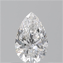 Diamante Natural 0.50 quilates, De pera , Color E, claridad VVS2 y certificado GIA