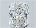 Natural Diamond 2.05 Carats, Radiant with  Cut, G Color, SI1 Clarity and Certified by GIA