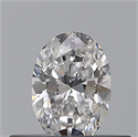 Natural Diamond 0.25 Carats, Oval with  Cut, D Color, VS1 Clarity and Certified by GIA