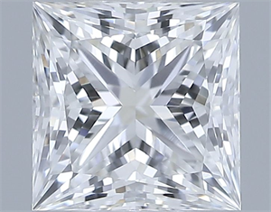 Picture of Natural Diamond 0.63 Carats, Princess with  Cut, G Color, VVS1 Clarity and Certified by GIA