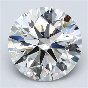 Picture of Natural Diamond 4.53 Carats, Round with Excellent Cut, J Color, SI1 Clarity and Certified by GIA
