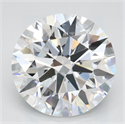 Lab Grown Diamond 3.18 Carats, Round with Ideal Cut, D Color, VVS1 Clarity and Certified by IGI