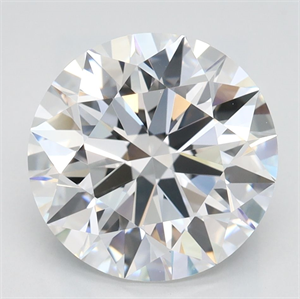 Picture of Lab Grown Diamond 3.18 Carats, Round with Ideal Cut, D Color, VVS1 Clarity and Certified by IGI