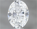Natural Diamond 0.45 Carats, Oval with  Cut, D Color, VVS1 Clarity and Certified by GIA
