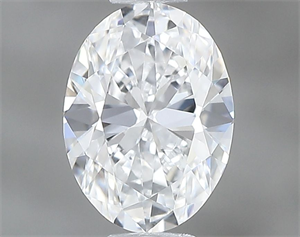 Picture of Natural Diamond 0.45 Carats, Oval with  Cut, D Color, VVS1 Clarity and Certified by GIA