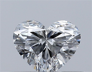 Picture of Natural Diamond 0.32 Carats, Heart with  Cut, D Color, VVS2 Clarity and Certified by GIA