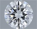 Natural Diamond 0.90 Carats, Round with Excellent Cut, D Color, SI2 Clarity and Certified by GIA