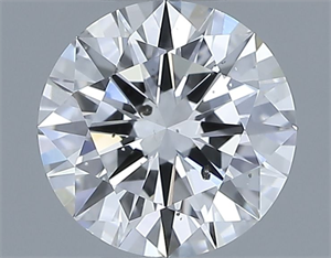 Picture of Natural Diamond 0.90 Carats, Round with Excellent Cut, D Color, SI2 Clarity and Certified by GIA