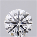 Lab Grown Diamond 1.02 Carats, Round with Ideal Cut, D Color, VVS1 Clarity and Certified by IGI