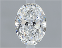 Natural Diamond 0.50 Carats, Oval with  Cut, E Color, VVS2 Clarity and Certified by GIA