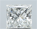 Natural Diamond 1.01 Carats, Princess with  Cut, H Color, VS2 Clarity and Certified by GIA