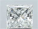 Natural Diamond 1.01 Carats, Princess with  Cut, H Color, VS2 Clarity and Certified by GIA