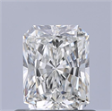 Natural Diamond 0.71 Carats, Radiant with  Cut, G Color, IF Clarity and Certified by GIA