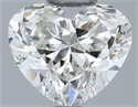 Natural Diamond 0.60 Carats, Heart with  Cut, I Color, SI1 Clarity and Certified by GIA