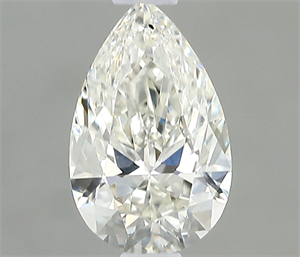 Picture of Natural Diamond 0.40 Carats, Pear with  Cut, H Color, SI1 Clarity and Certified by IGI