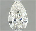 Natural Diamond 0.40 Carats, Pear with  Cut, H Color, SI1 Clarity and Certified by IGI