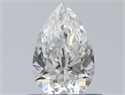 Natural Diamond 0.44 Carats, Pear with  Cut, F Color, SI1 Clarity and Certified by GIA