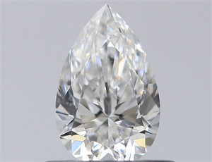 Picture of Natural Diamond 0.44 Carats, Pear with  Cut, F Color, SI1 Clarity and Certified by GIA