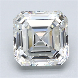 Foto Diamante Natural 2.08 quilates, Asscher , Color H, claridad VS2 y certificado GIA de