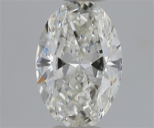 Foto Diamante Natural 0.60 quilates, Ovalado , Color H, claridad IF y certificado GIA de