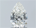 Natural Diamond 1.23 Carats, Pear with  Cut, H Color, SI1 Clarity and Certified by GIA