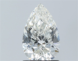 Picture of Natural Diamond 1.23 Carats, Pear with  Cut, H Color, SI1 Clarity and Certified by GIA