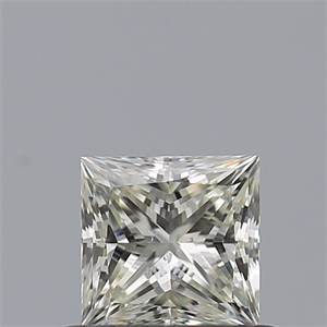 Foto Diamante Natural 0.50 quilates, Princesa , Color K, claridad SI2 y certificado GIA de