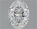 Natural Diamond 1.21 Carats, Oval with  Cut, F Color, VS1 Clarity and Certified by GIA