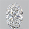 Diamante Natural 1.20 quilates, Ovalado , Color D, claridad SI1 y certificado GIA