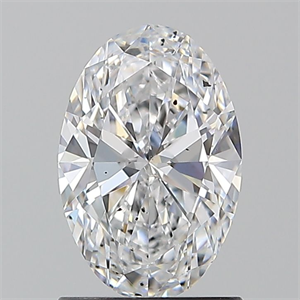 Foto Diamante Natural 1.20 quilates, Ovalado , Color D, claridad SI1 y certificado GIA de