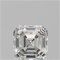 Natural Diamond 1.02 Carats, Asscher with  Cut, I Color, VS1 Clarity and Certified by GIA