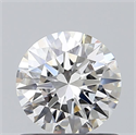 Natural Diamond 0.70 Carats, Round with Excellent Cut, H Color, VVS2 Clarity and Certified by GIA