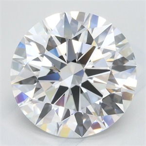 Picture of Lab Grown Diamond 4.18 Carats, Round with Excellent Cut, D Color, VVS1 Clarity and Certified by GIA