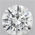 Lab Grown Diamond 1.53 Carats, Round with Ideal Cut, D Color, VVS2 Clarity and Certified by IGI