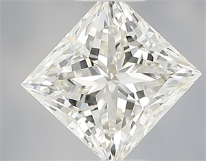 Picture of Natural Diamond 0.58 Carats, Princess with  Cut, H Color, VS2 Clarity and Certified by IGI
