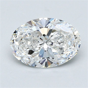 Picture of Natural Diamond 1.20 Carats, Oval with  Cut, E Color, VS2 Clarity and Certified by GIA