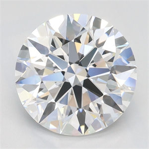 Picture of Lab Grown Diamond 2.07 Carats, Round with Ideal Cut, D Color, IF Clarity and Certified by IGI