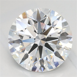 Picture of Lab Grown Diamond 2.12 Carats, Round with Excellent Cut, D Color, IF Clarity and Certified by GIA