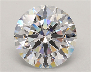 Picture of Lab Grown Diamond 5.04 Carats, Round with Ideal Cut, E Color, VVS2 Clarity and Certified by IGI