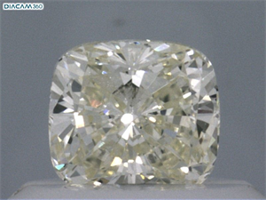 Picture of Natural Diamond 0.41 Carats, Cushion with  Cut, N Color, VVS2 Clarity and Certified by GIA